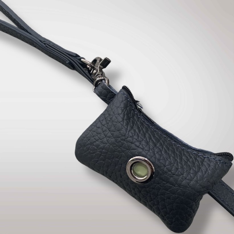 Italian Leather Poo Bag Holder