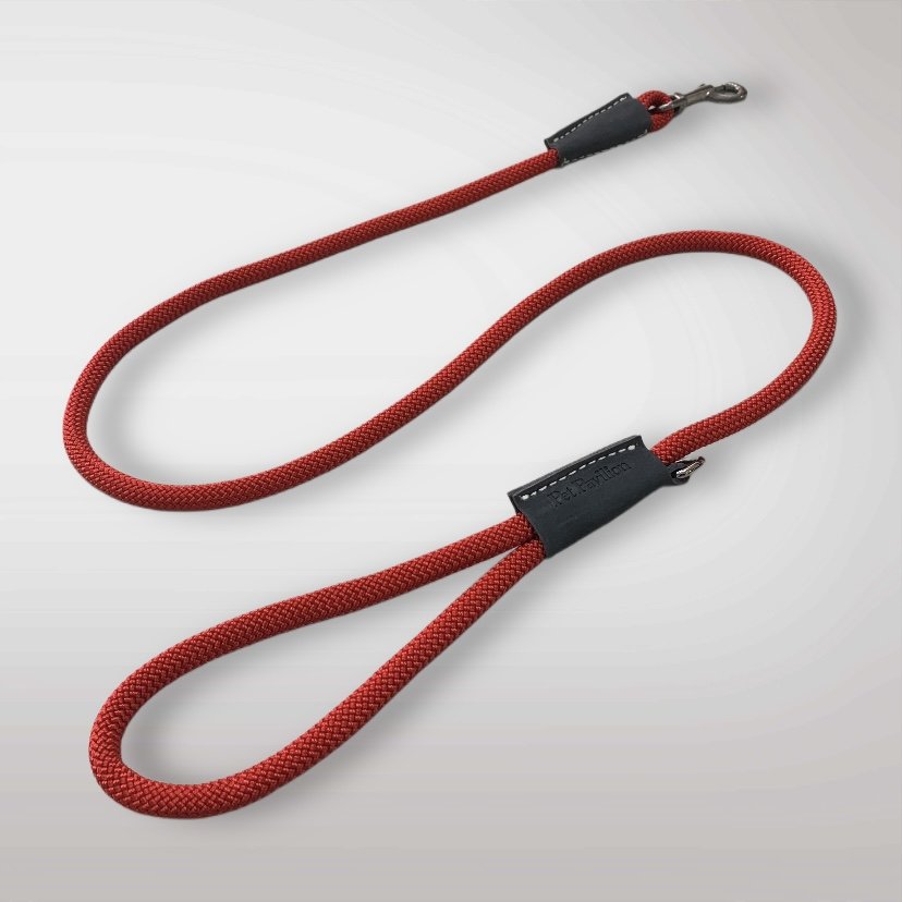 Italian Nylon Lead — Red & Black