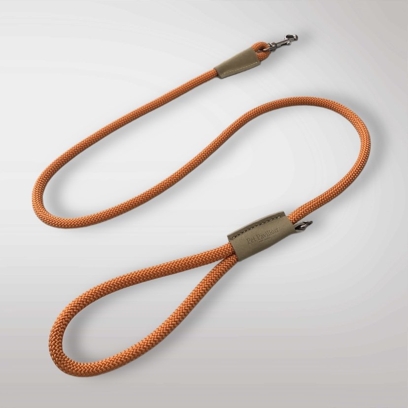 Italian Nylon Lead — Orange & Sand