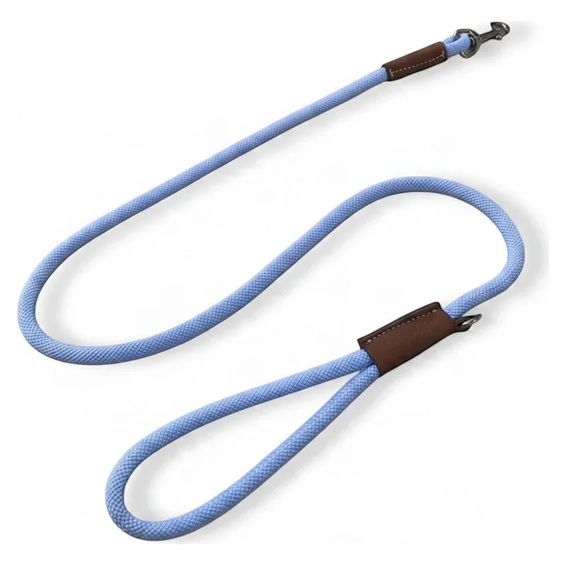 Pet Pavilion Italian rope lead in blue and brown