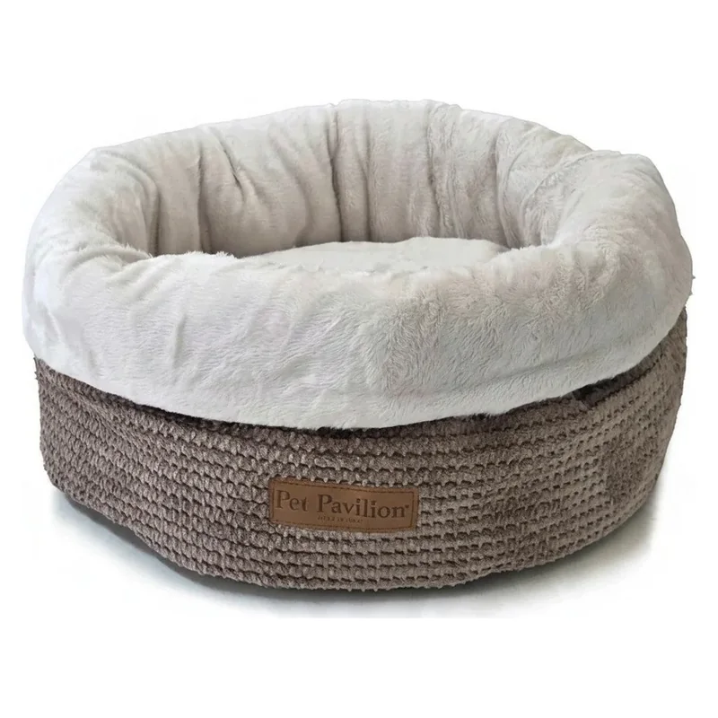 Pet Pavilion woven cat basket in beige